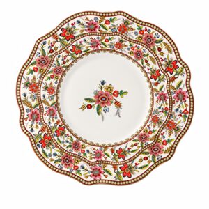 TSB17BB003 V2 Flowers Dish Set Bone China Side Plate Blue and White