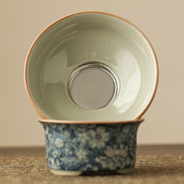 TSB17BB007 5 Vintage Chinese Gongfu Tea Set Porcelain Blue and White