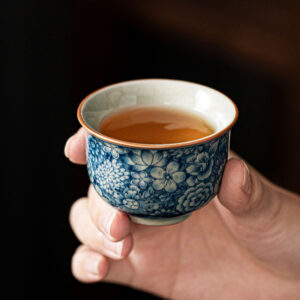 TSB17BB007 B6 Vintage Chinese Gongfu Tea Set Porcelain Blue and White