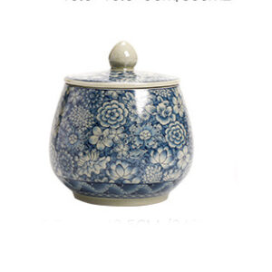 TSB17BB007 D13 7 Vintage Chinese Gongfu Tea Set Porcelain Blue and White