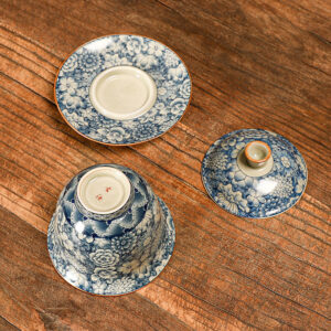 TSB17BB007 D6 Vintage Chinese Gongfu Tea Set Porcelain Blue and White