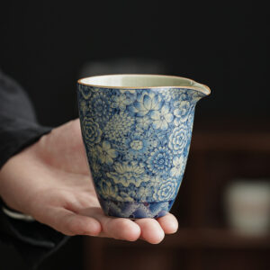 TSB17BB007 D8 Vintage Chinese Gongfu Tea Set Porcelain Blue and White