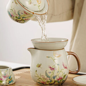 TSB17BB008 D2 Floral Chinese Kung Fu Tea Set Ceramic