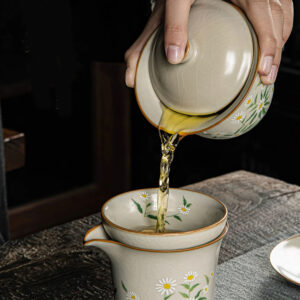 TSB17BB009 D2 Daisy Chinese Kung Fu Tea Set Ceramic