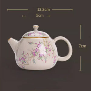 TSB17BB010 D7 2 Peach Branch Porcelain Chinese Kung Fu Tea Set