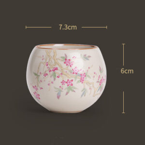 TSB17BB010 D8 Peach Branch Porcelain Chinese Kung Fu Tea Set