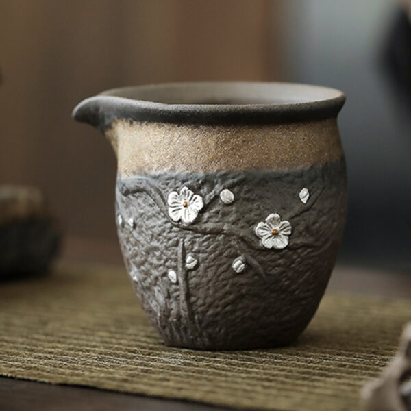 TSB17BB011 3 Plum Blossom Japanese Gong Fu Tea Set Pottery