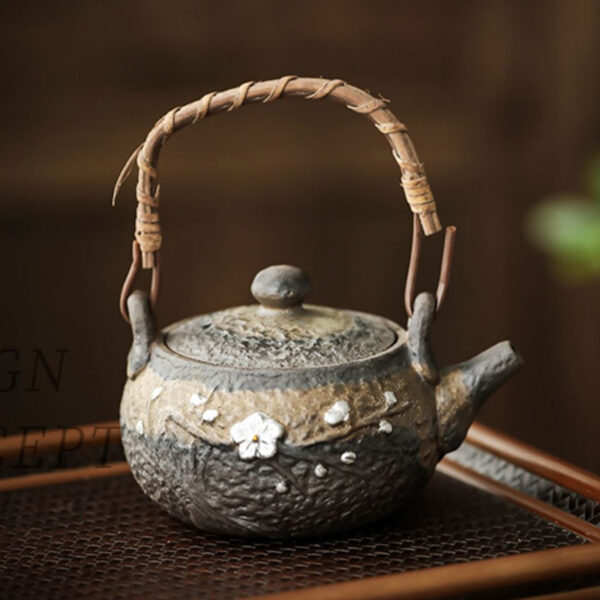 TSB17BB011 4 Plum Blossom Japanese Gong Fu Tea Set Pottery