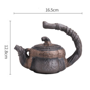TSB17BB013 D8 Pumpkin Japanese Tea Set Pottery Teapot Set