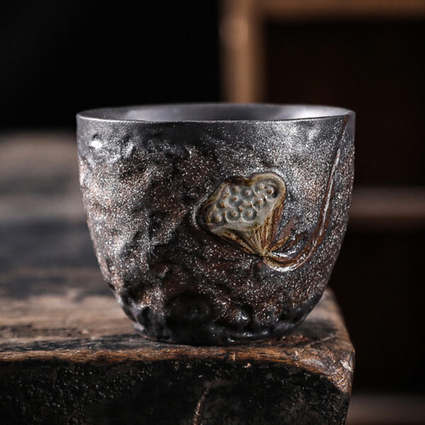 TSB17BB015 5 Lotus Pottery Japanese Tea Set with Warmer
