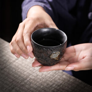 TSB17BB015 D4 Lotus Pottery Japanese Tea Set with Warmer