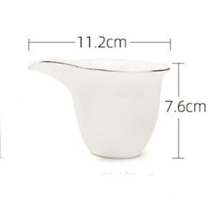 TSB17BB017 D10 White Chinese Gongfu Tea Set Porcelain