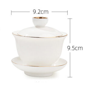 TSB17BB017 D7 White Chinese Gongfu Tea Set Porcelain