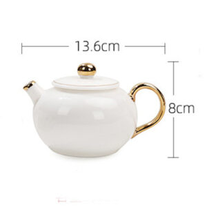 TSB17BB017 D8 White Chinese Gongfu Tea Set Porcelain