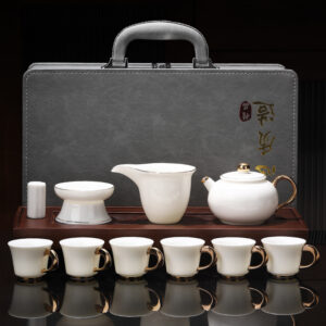 TSB17BB017 V1 White Chinese Gongfu Tea Set Porcelain