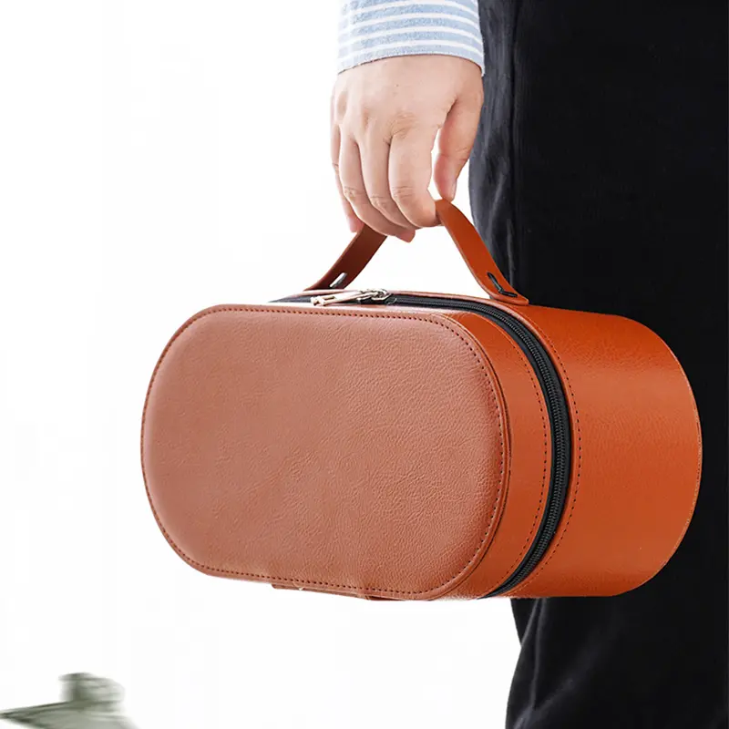 Portable Japanese Travel Tea Set Ceramic with Case - Image 5