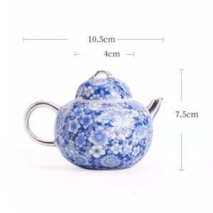 TSB17BB019 D4 Blue White Chinese Gongfu Tea Set Porcelain Teapot Set