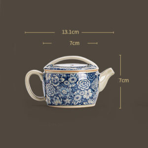 TSB17BB020 D4 Floral Chinese Gongfu Tea Set Blue and White