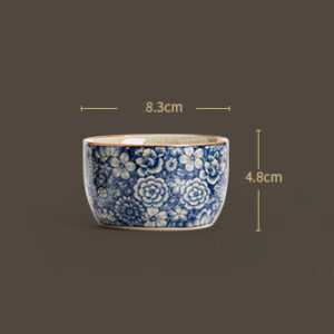 TSB17BB020 D5 Floral Chinese Gongfu Tea Set Blue and White