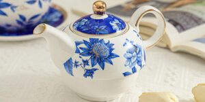 TSB17BB022 D1 Blue Peony Tea for One Set Porcelain
