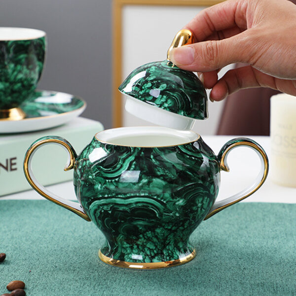 TSB18BB020 2 Green English Tea Set Porcelain Teapot Set