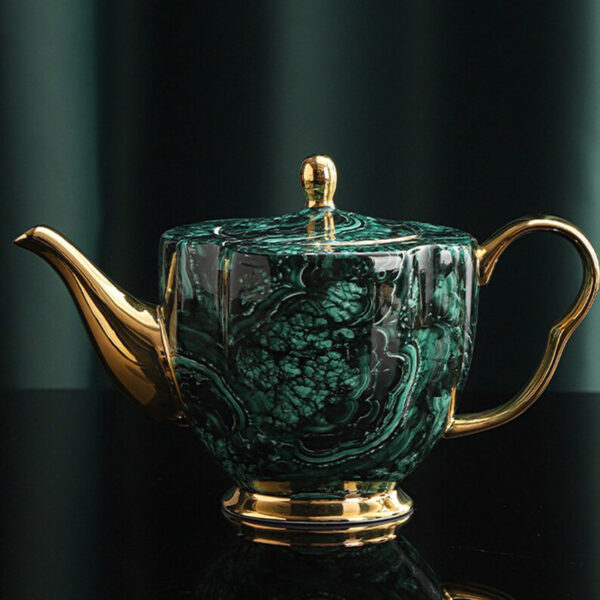 TSB18BB021 2 Luxury English Tea Set Porcelain Teapot Set Green