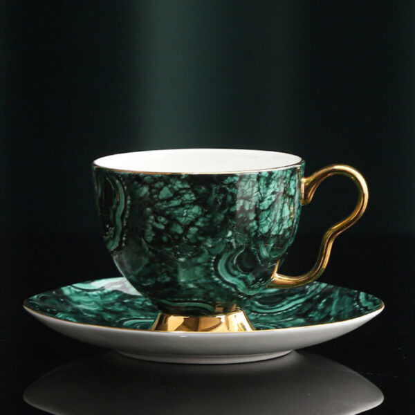 TSB18BB021 5 Luxury English Tea Set Porcelain Teapot Set Green