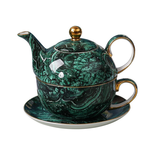 TSB18BB023 1 Green Tea for One Set Porcelain Teapot Set