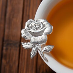TSB19BB017 2 Rose Tea Pet 999 Silver