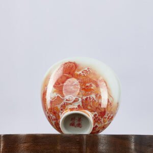 TSB19BB018 2 1 Chinese Dragon Tea Set Porcelain Gaiwan Tea Set