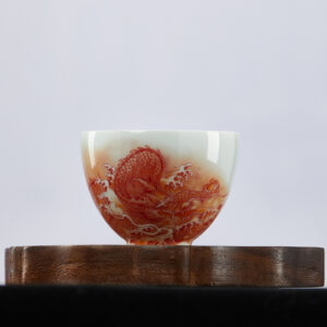 TSB19BB018 2 Chinese Dragon Tea Set Porcelain Gaiwan Tea Set