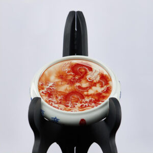 TSB19BB018 4 Chinese Dragon Tea Set Porcelain Gaiwan Tea Set