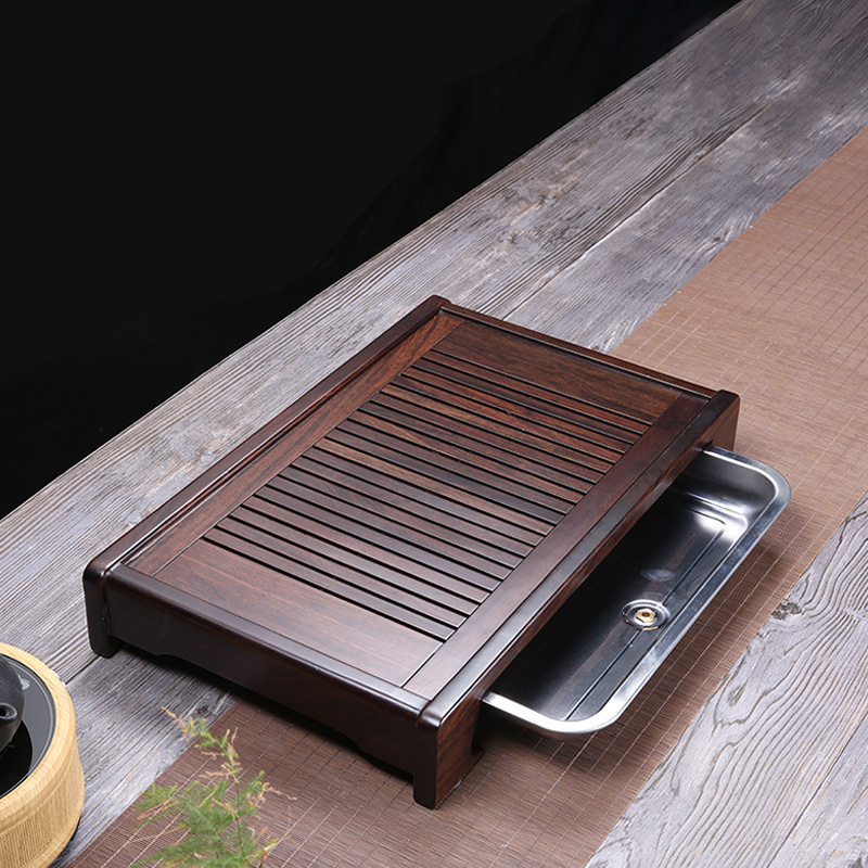 Drawer-type Tea Tray with Water Storage and Drainage - Teasetbox.com