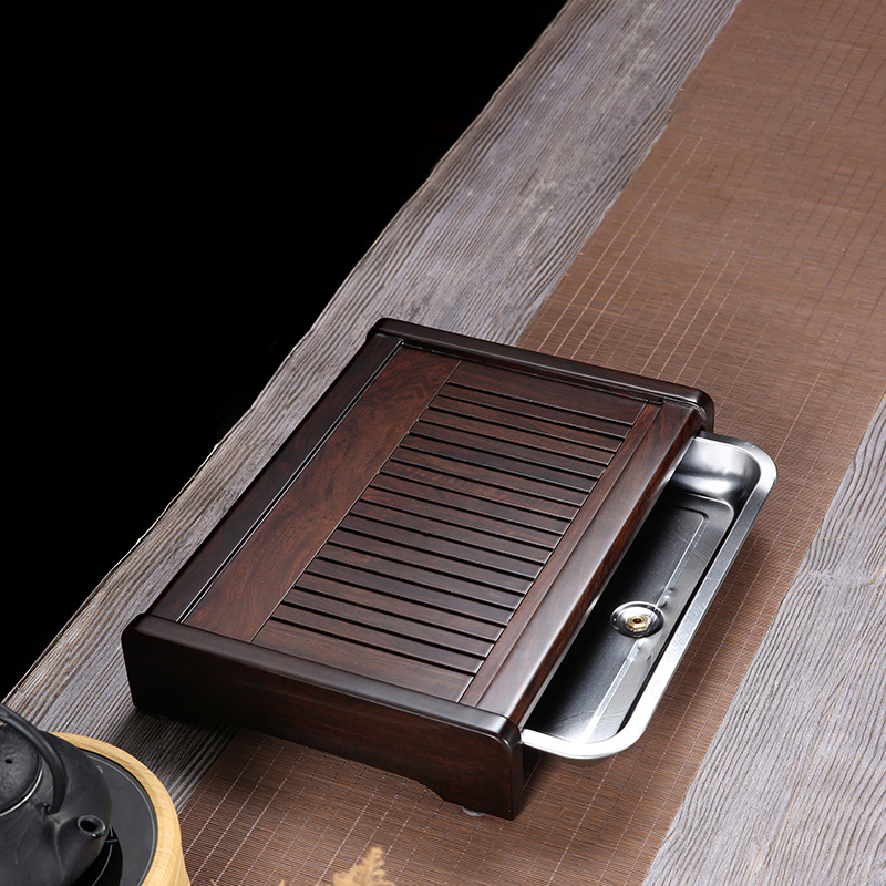 Drawer-type Tea Tray with Water Storage and Drainage - Teasetbox.com