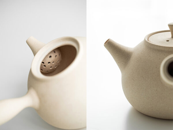 TSB1BB002 8 Gray Japanese Teapot and Tea Stove Set Ceramic