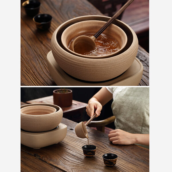 TSB1BB004 2 Yellow Japanese Sencha Tea Set Ceramic