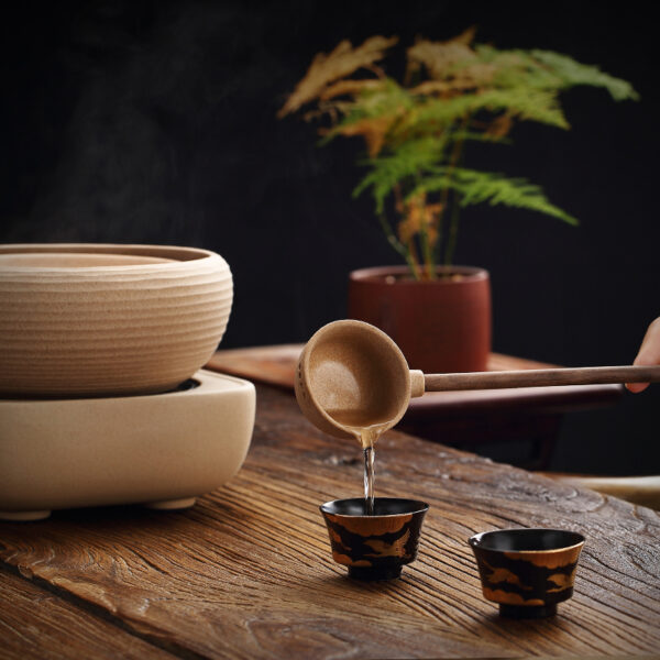 TSB1BB004 7 Yellow Japanese Sencha Tea Set Ceramic