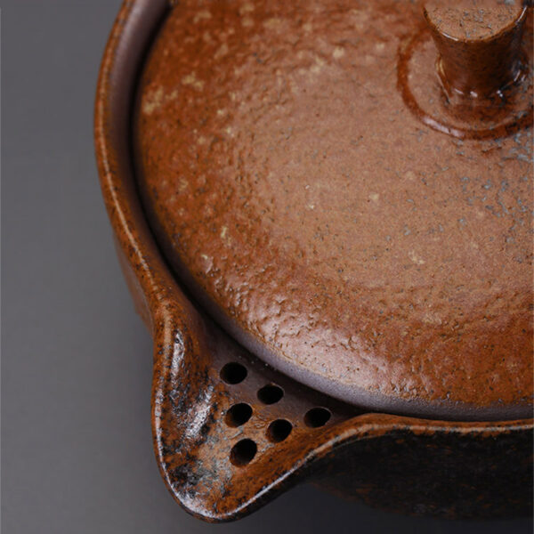 TSB1BB005 7 Vintage Japanese Teapot and Tea Stove Set Ceramic