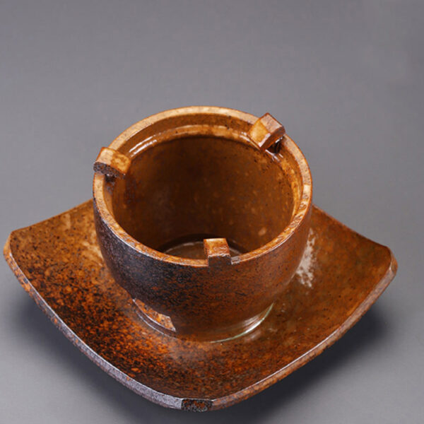TSB1BB005 9 Vintage Japanese Teapot and Tea Stove Set Ceramic