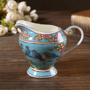 TSB1BB011 C 2 Blue Bird Teapot Set Bone China English Tea Set
