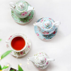 TSB1BB021 12 Flowers Tea for One Set Porcelain
