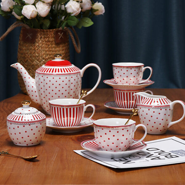 TSB20BB006 F Modern English Tea Set Porcelain Teapot Set for 4