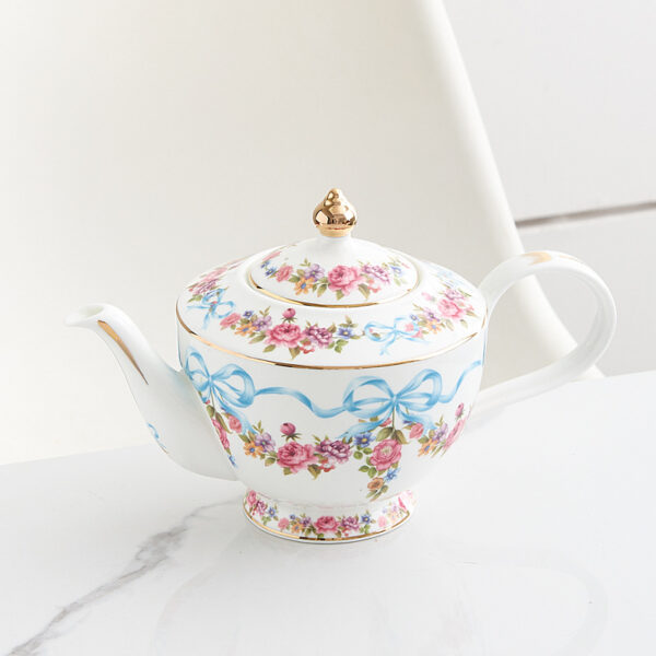 TSB20BB008 3 Floral English Tea Set Bone China Vintage Teapot Set