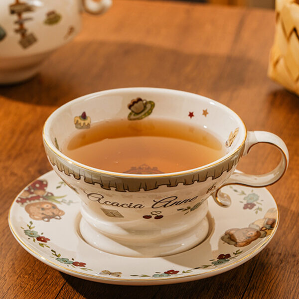 TSB21BB006 7 Bear Tea for One Set Porcelain Teapot Set