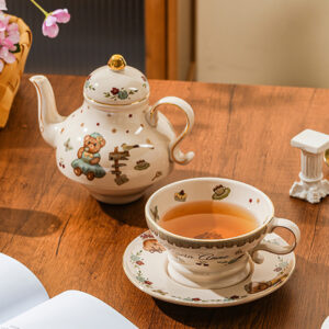 TSB21BB006 D3 Bear Tea for One Set Porcelain Teapot Set