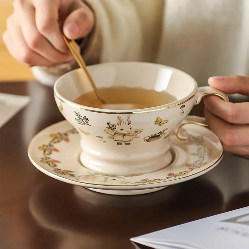 Bunny Tea Set for One Porcelain Teapot Set - Image 5