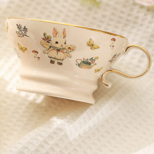 TSB21BB008 5 Bunny Tea Set for One Porcelain Teapot Set