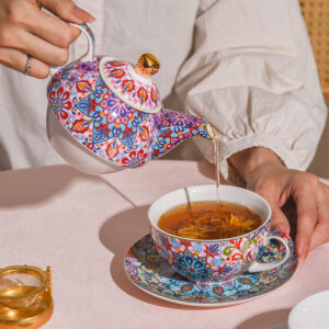TSB21BB013 1 Colorful Tea for One Set Porcelain Teapot Set