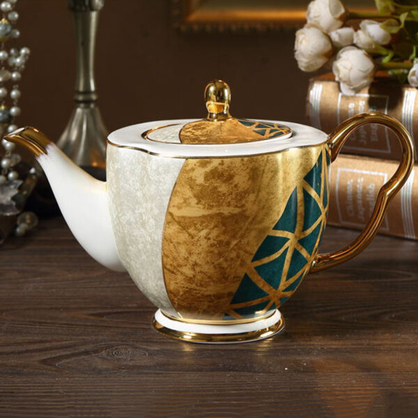 TSB21BB019 3 Luxury British Tea Set Bone China Coffee Teapot Set