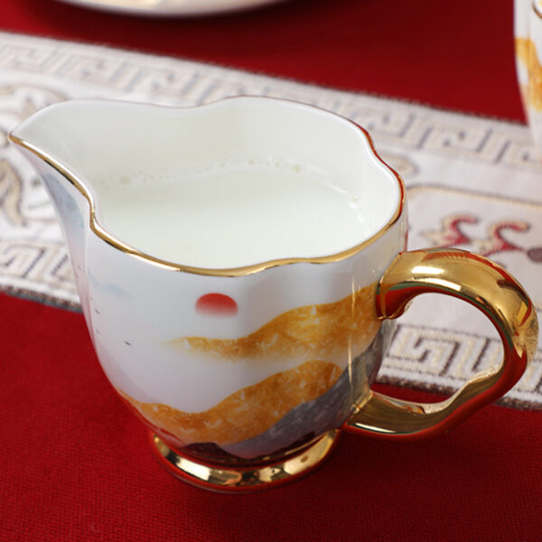 TSB21BB020 3 Mountain-range English Tea Set Bone China Teapot Set